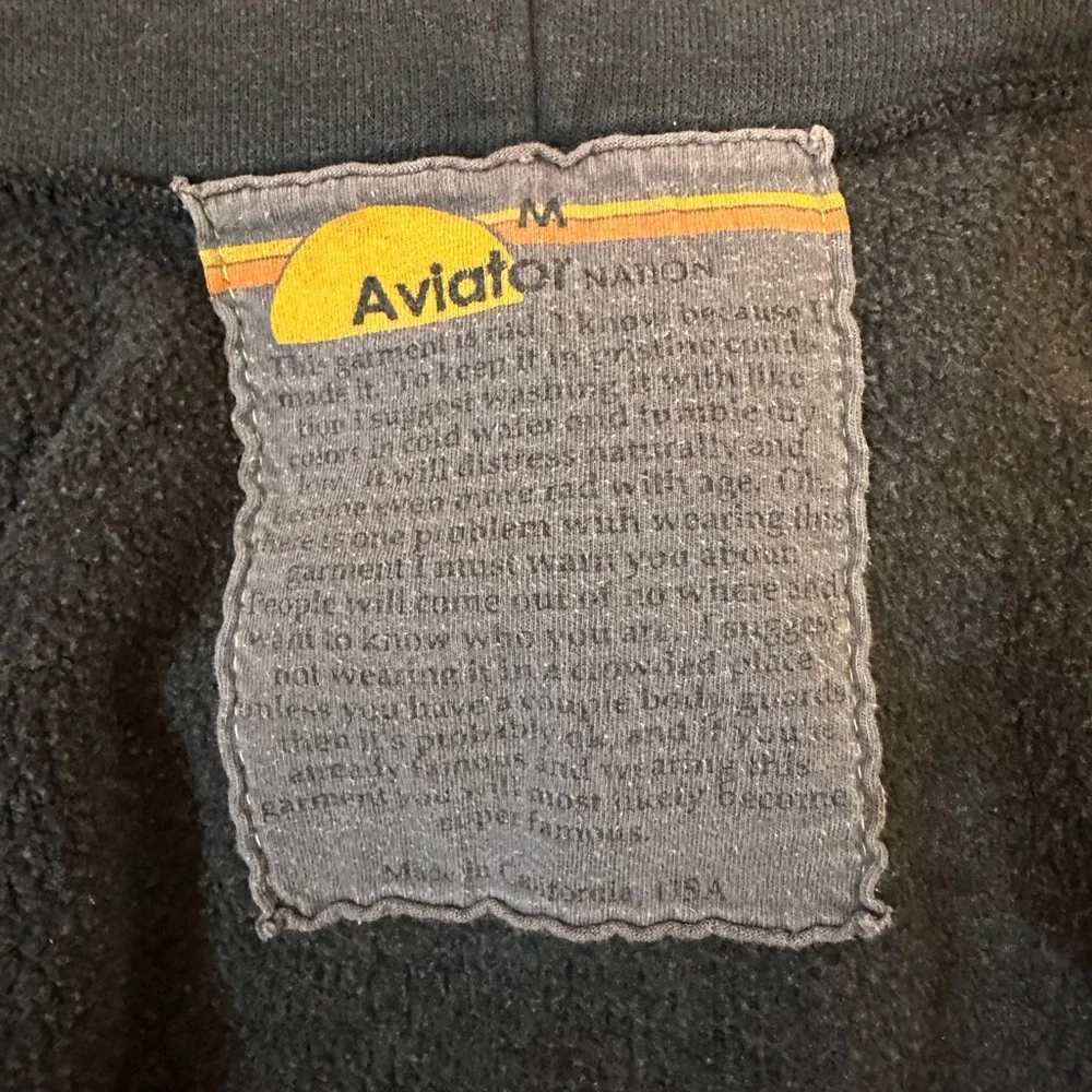 Aviator Nation Bolt Hoodie in Charcoal (Medium) - Picture 12 of 14